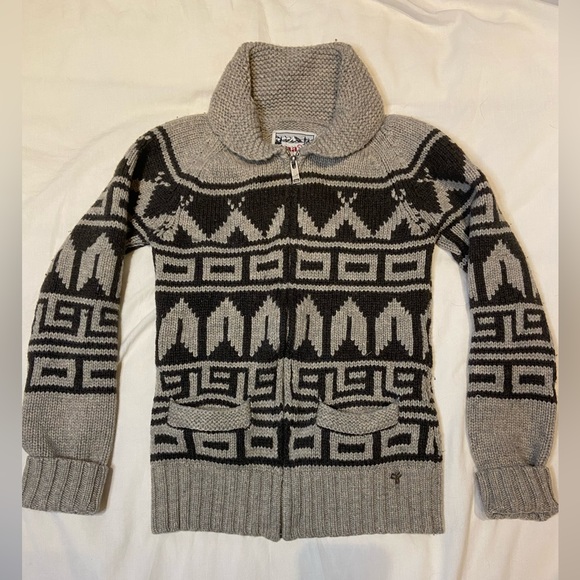 Aritzia TNA Cozy Patterned Full-Zip - Picture 1 of 9